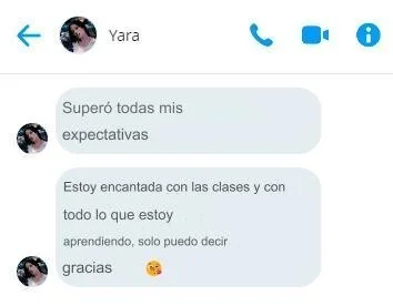 Testimonio de alumna